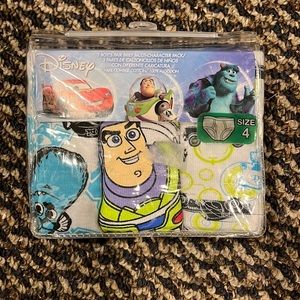 Size 4 Disney Pixar Boys Briefs Underwear 3-Pack